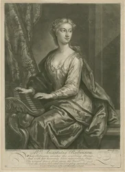Mrs. Anastasia Robinson, graviert von John Faber dem Jüngeren, 1727